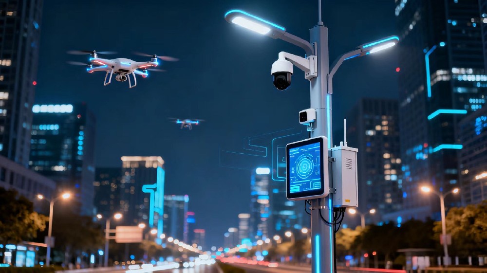 深圳福田区首杆5G直流智慧灯杆+无人机示范项目